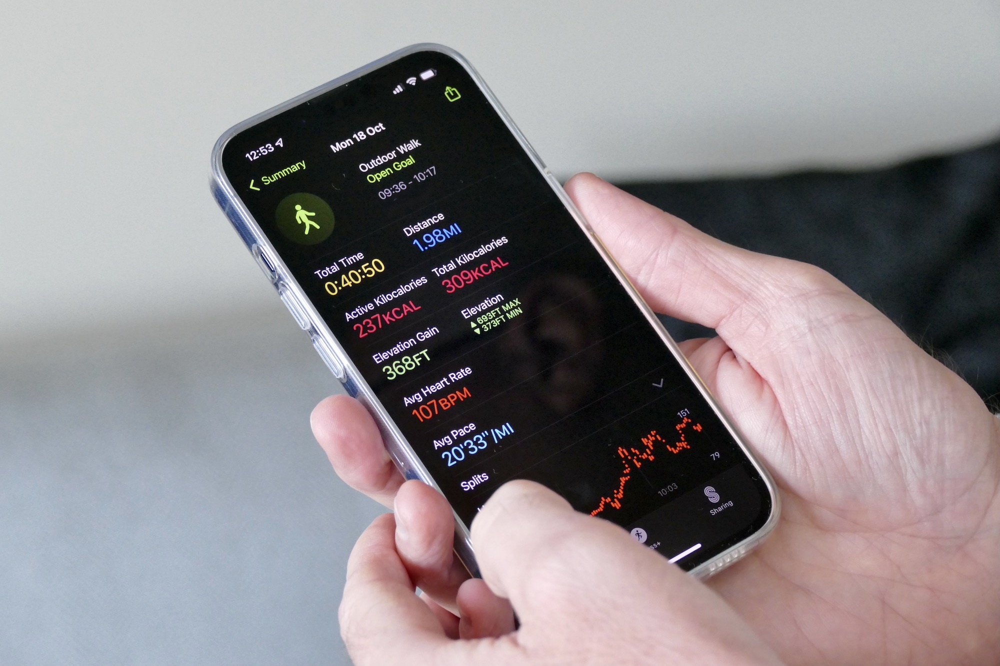 Apple Health summary view.