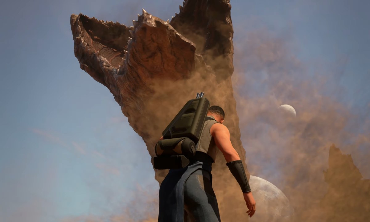 A Sandworm from Dune Awakening.
