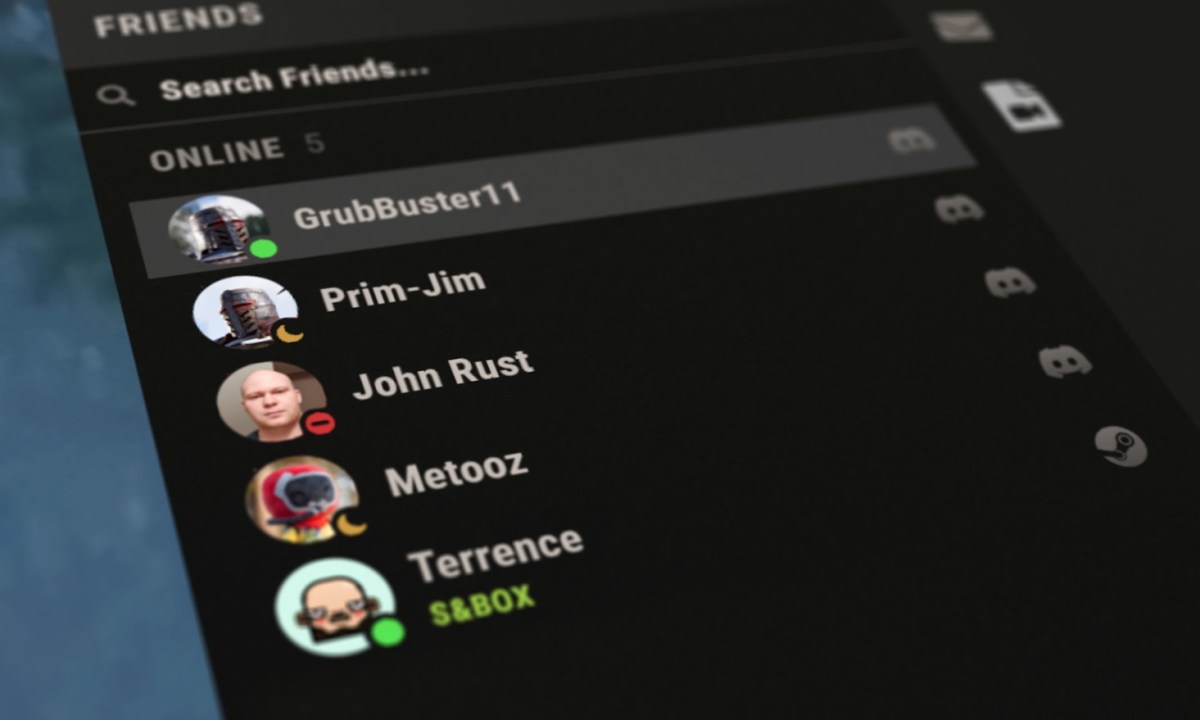 Discord SDK in-game menu.
