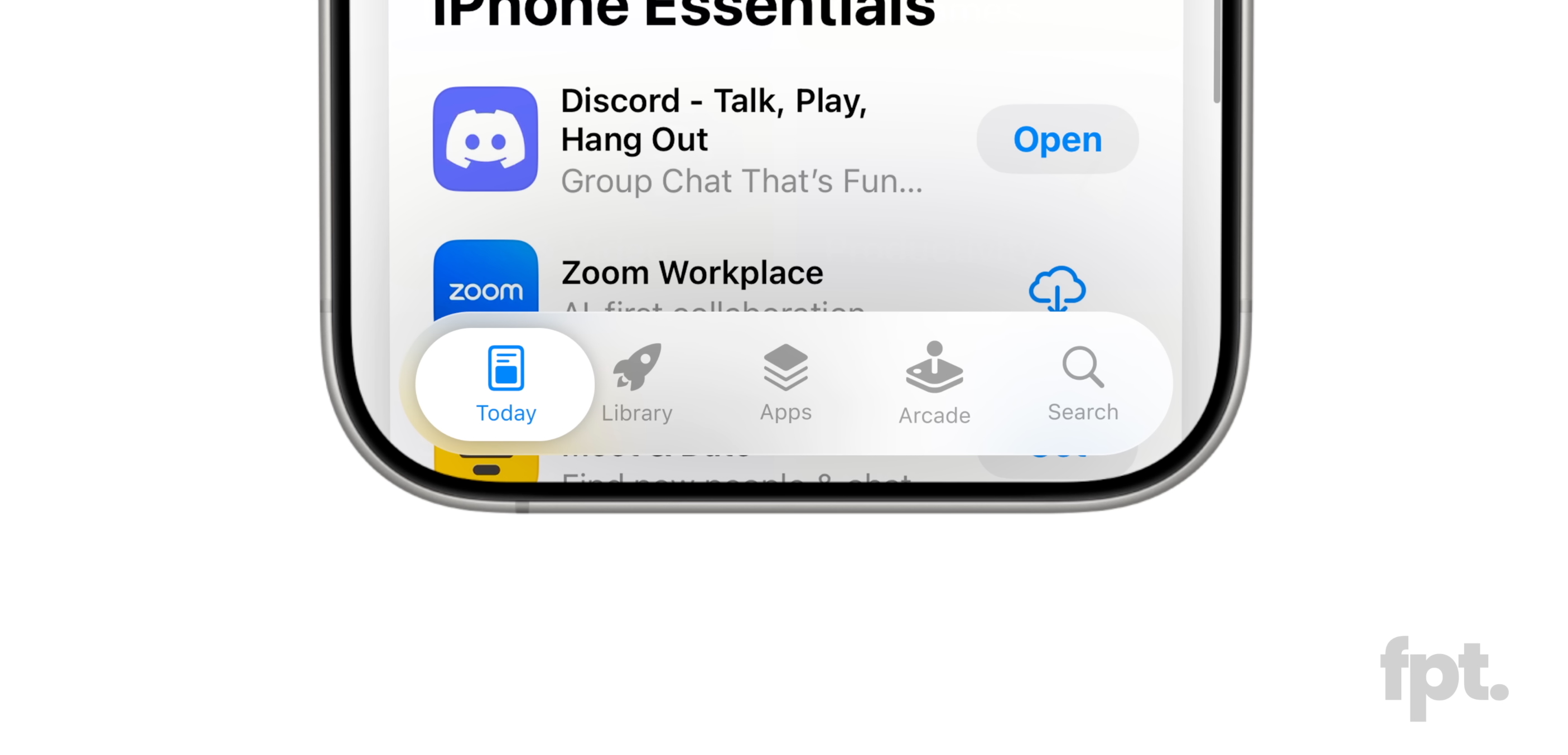 Render showing iOS 19 tabs in Apple apps.