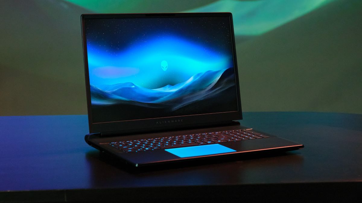 Dell Alienware 16 Area-51 displayed on a desk.